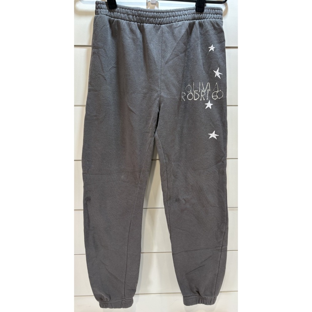 Olivia Rodrigo Grey Logo Sweatpants Joggers Comfy Size Girls Extra Large XL
